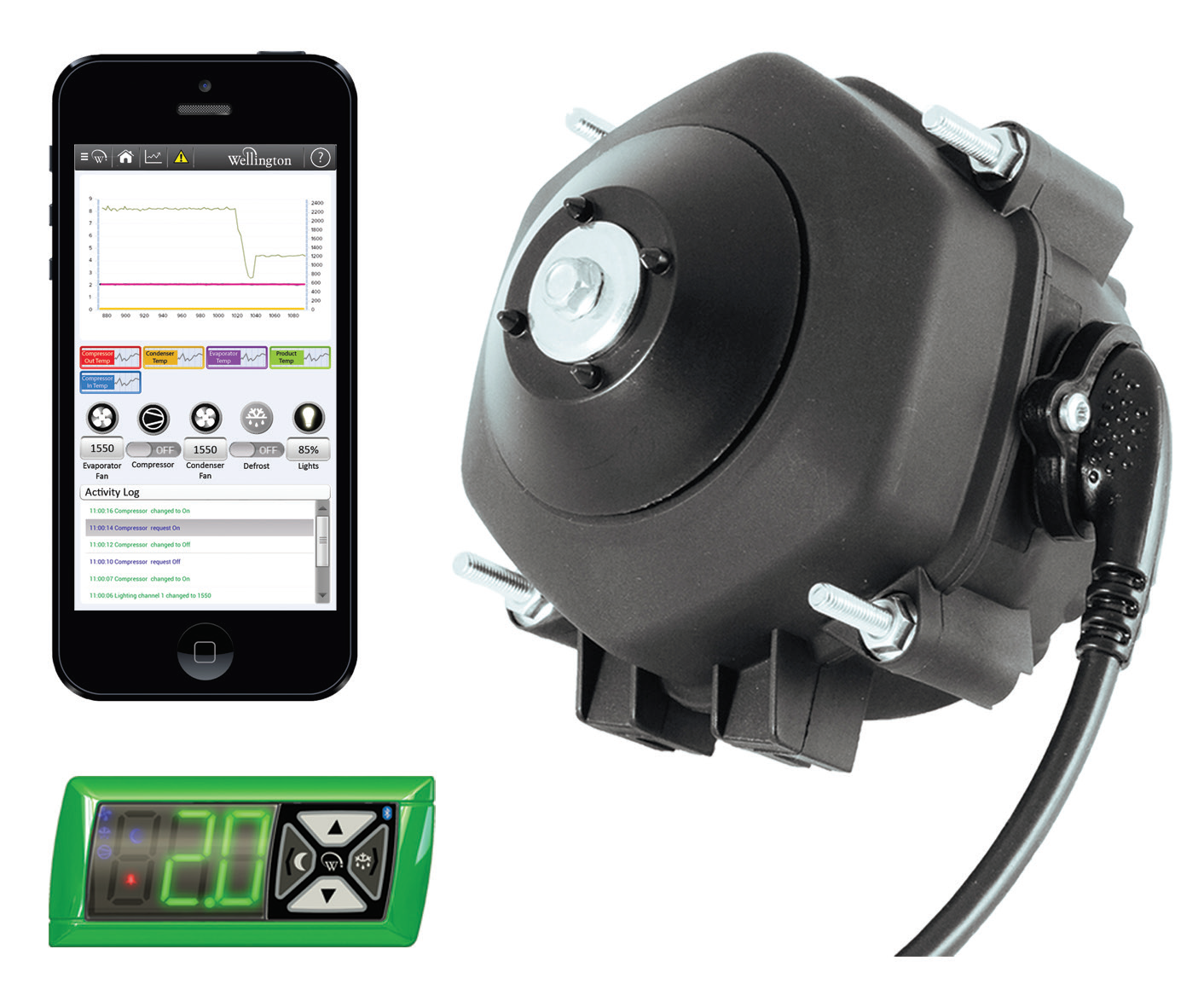 Wellington’s ECR2 Motor and Connect SCS Refrigeration Controls Spur